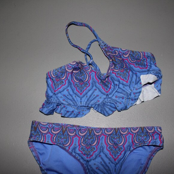 Blue 2 Pcs O'neill Bathing Suit Size 7/8 - Picture 2 of 10